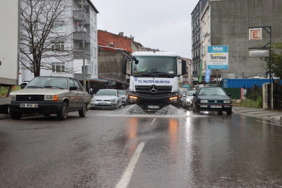 İstanbul Maltepe'de bahar temizliğine devam